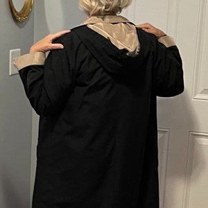 Appleseed's Chic Black Three-Season Raincoat